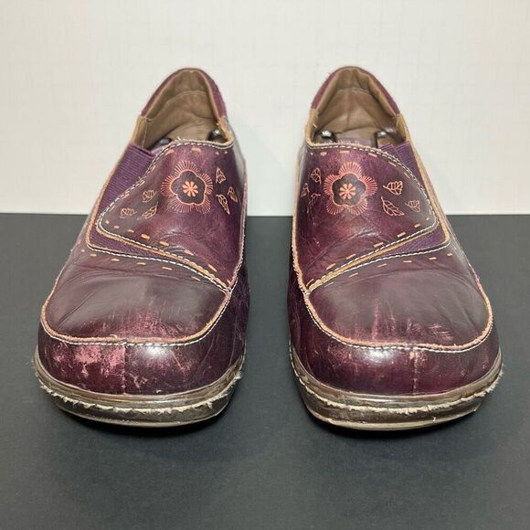 Womens SPRING STEP L'Artiste Burbank Purple Slip On Clogs / Size 7.5-8 EU 38 - Picture 2 of 8
